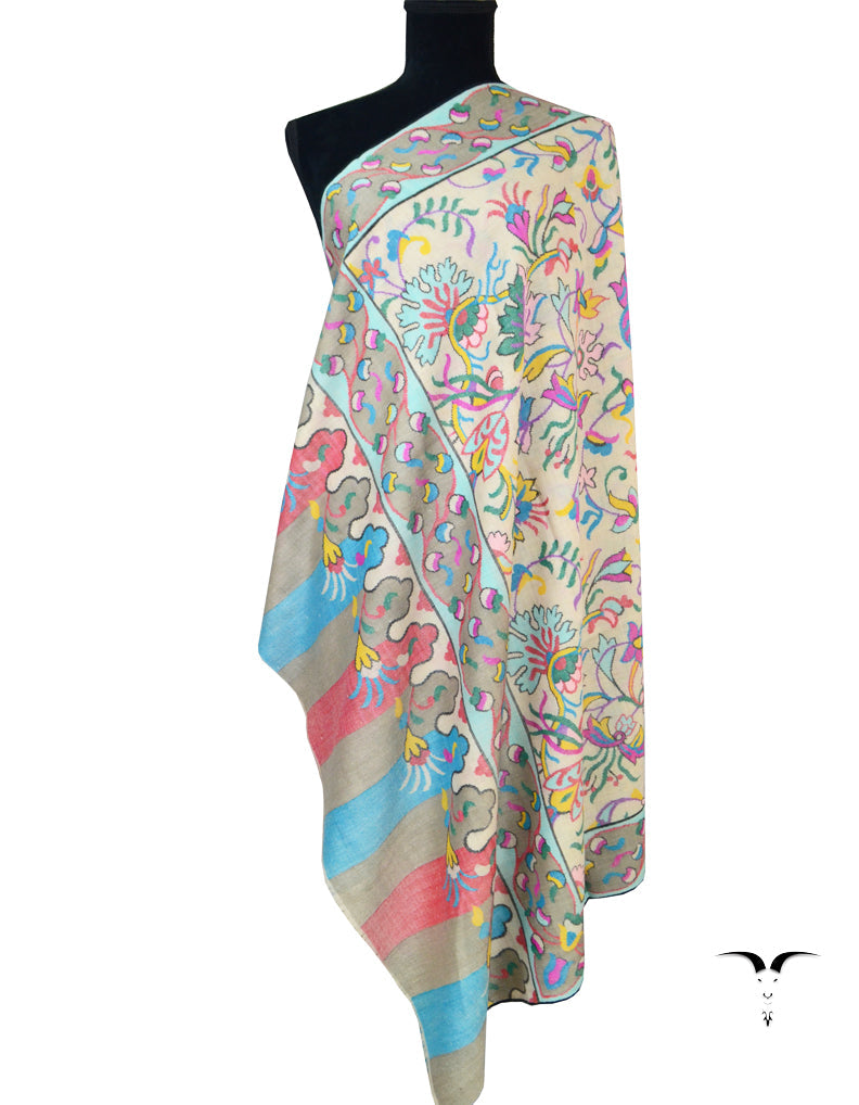 Multicoloured Kani Pashmina Shawl