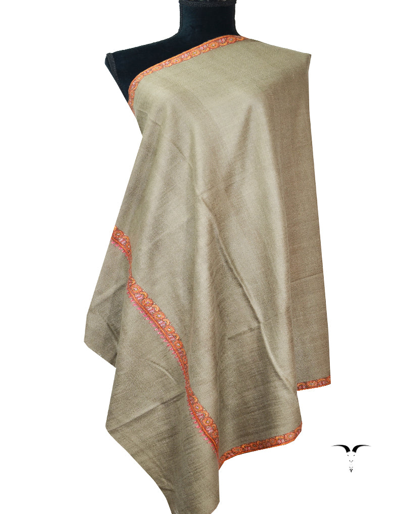 natural embroidery GI pashmina shawl 7880