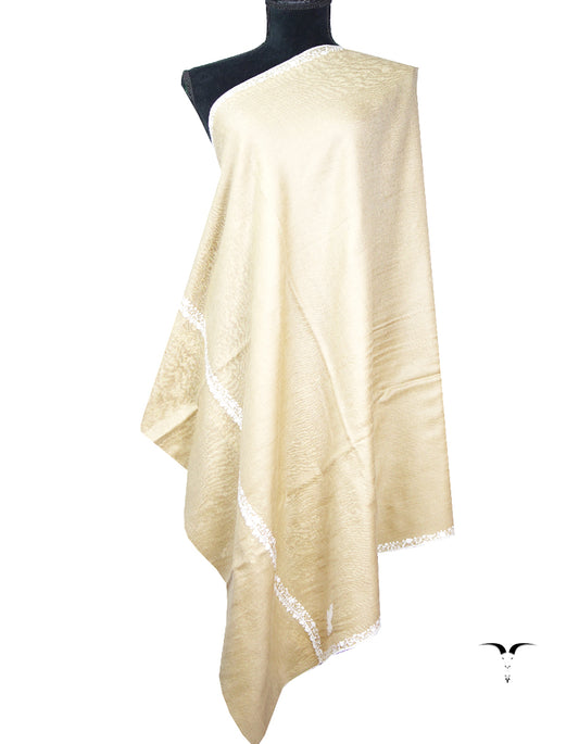 flax embroidery Pashmina shawl 8687