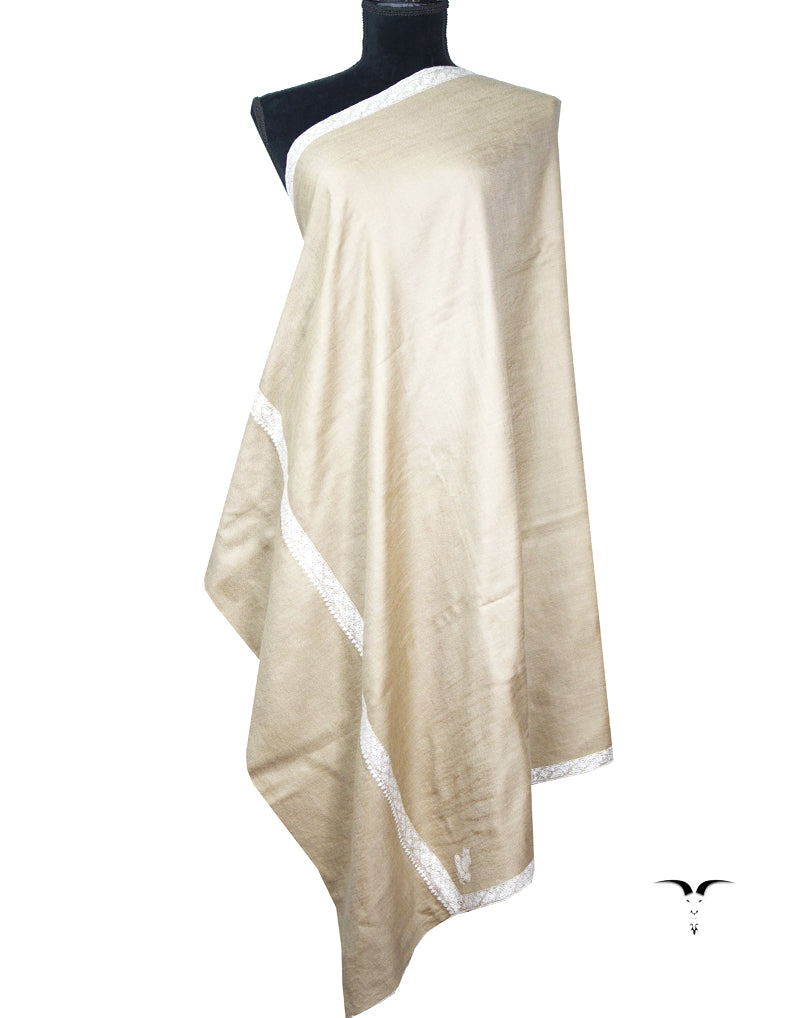 natural embroidery Pashmina shawl 8693