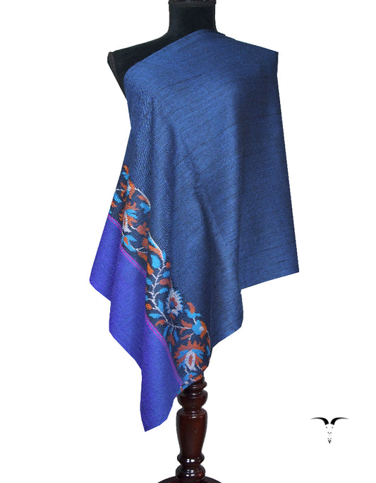 space blue kani palla pashmina stole 8819