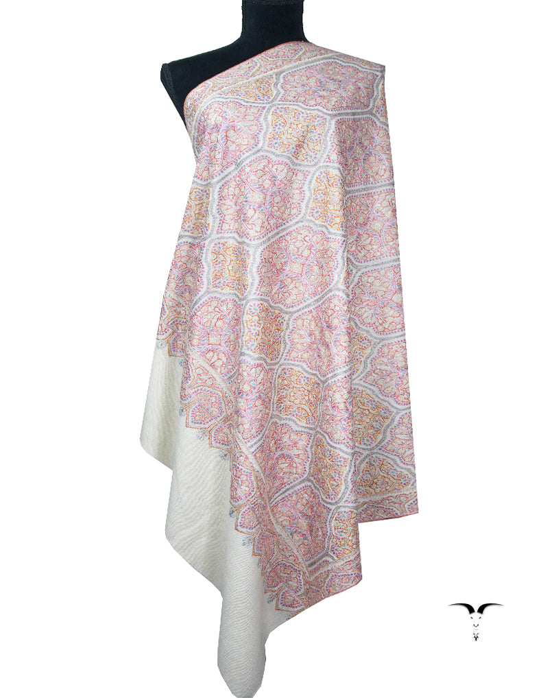 off-white jamma embroidery pashmina shawl 8891