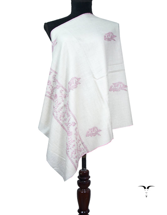 off-white butis embroidery pashmina stole 8905