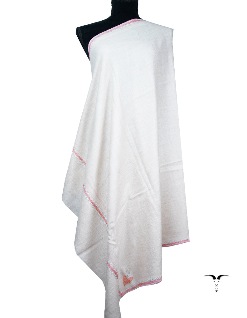 off-white tilla embroidery pashmina shawl 8913