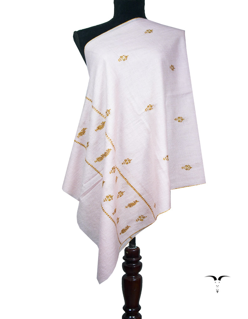 lavender butis embroidery pashmina stole 8922