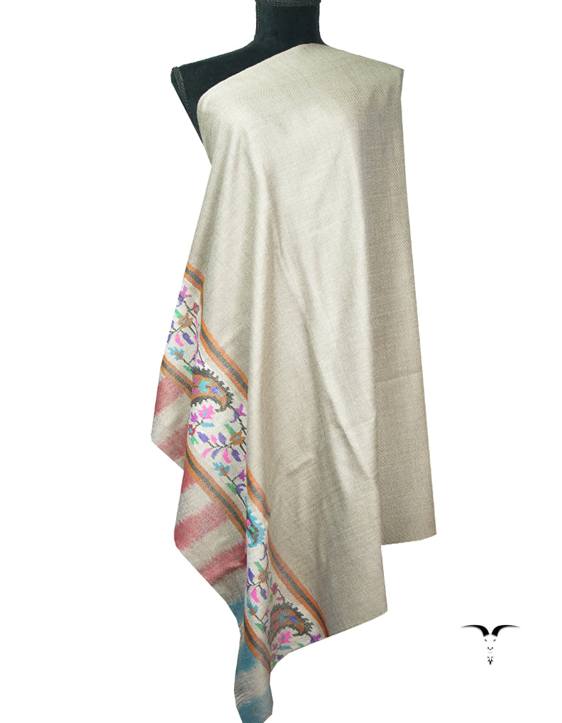 light natural kani palla pashmina shawl 8943