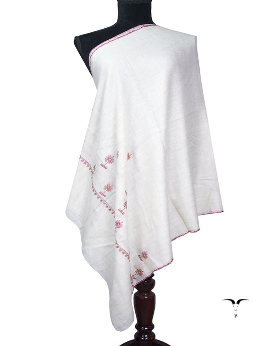 off-white butis embroidery pashmina stole 8954