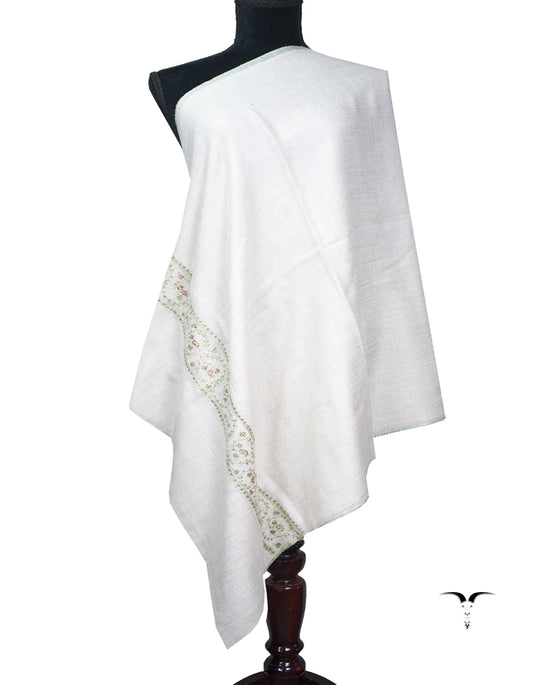 off-white embroidery pashmina stole 8955