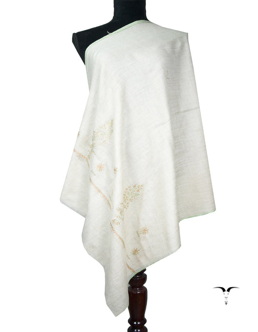 off-white embroidery pashmina stole 8981